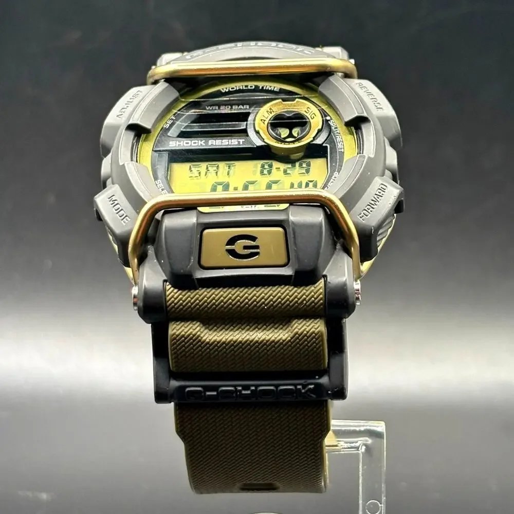 Casio G-Shock GD-400-9 Olive Green Digital World Time Men's Watch